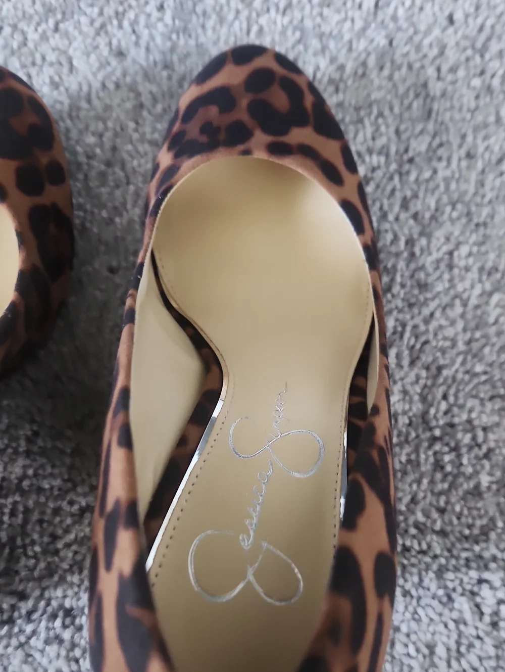 Jessica Simpson wedges animal print size 7